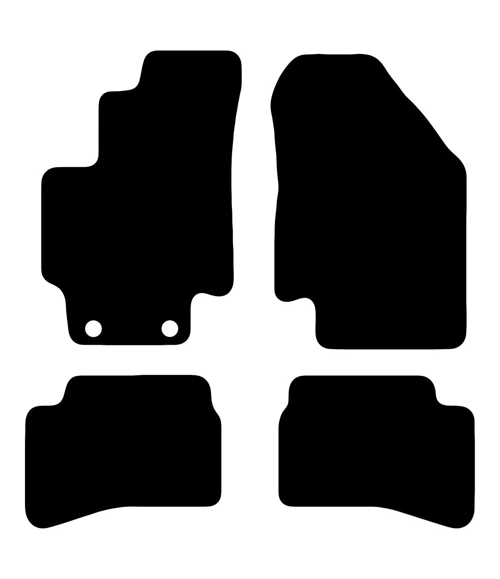 Plantilla de las alfombrillas de goma EVA Hyundai Accent (2005-2010)