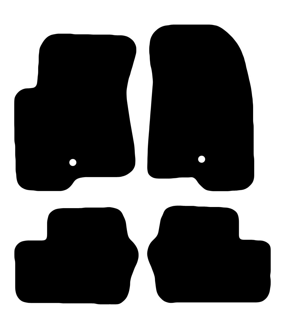 Plantilla de las alfombrillas de goma EVA Jeep Compass (2011-2017)