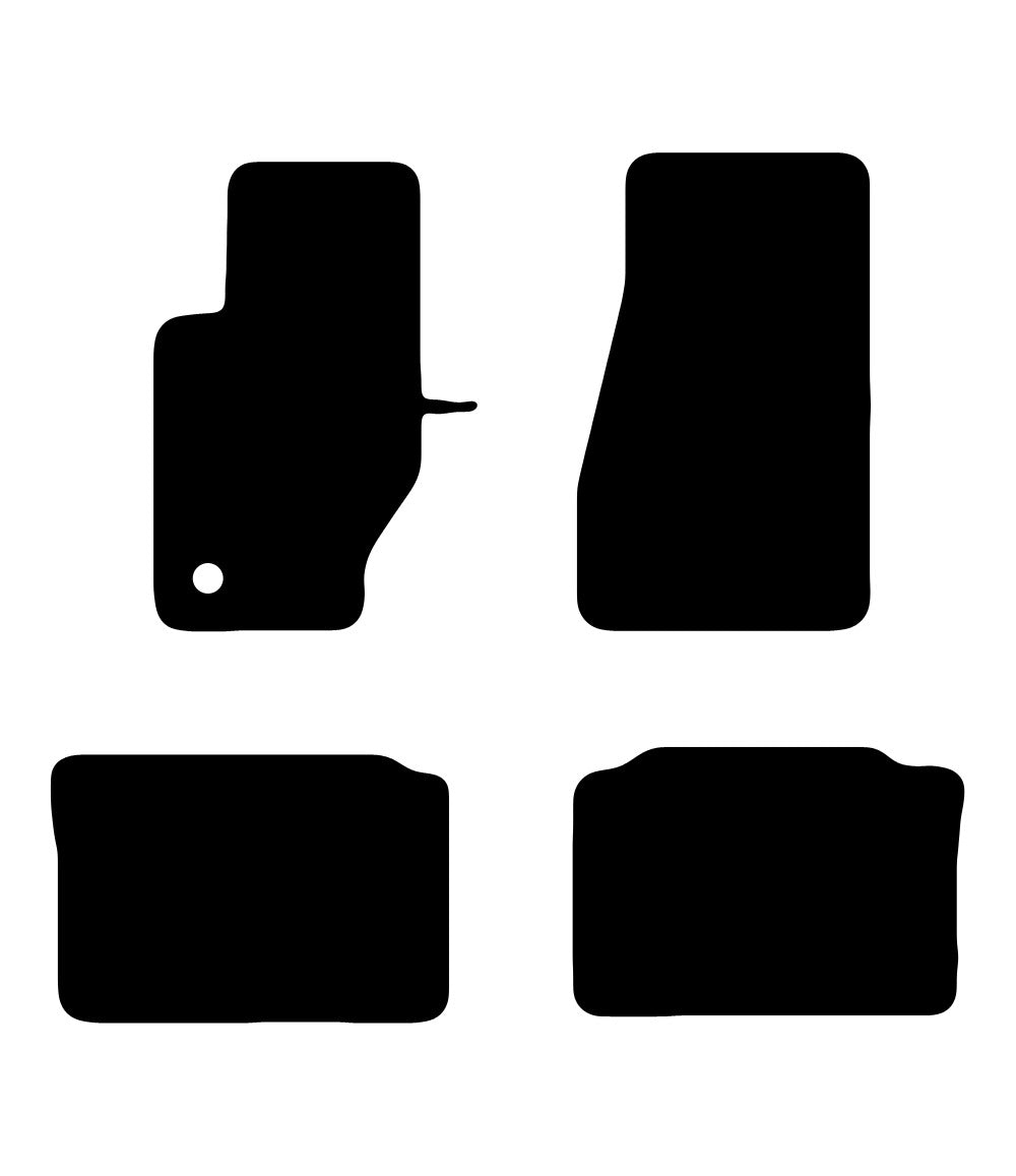 Plantilla de las alfombrillas de goma EVA Jeep Grand Cherokee WK (2005-2010)