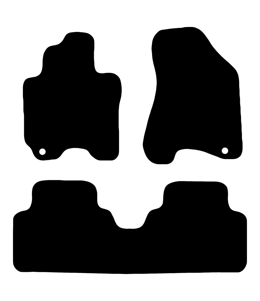 Plantilla de las alfombrillas de goma EVA Kia Sportage (2004-2010)
