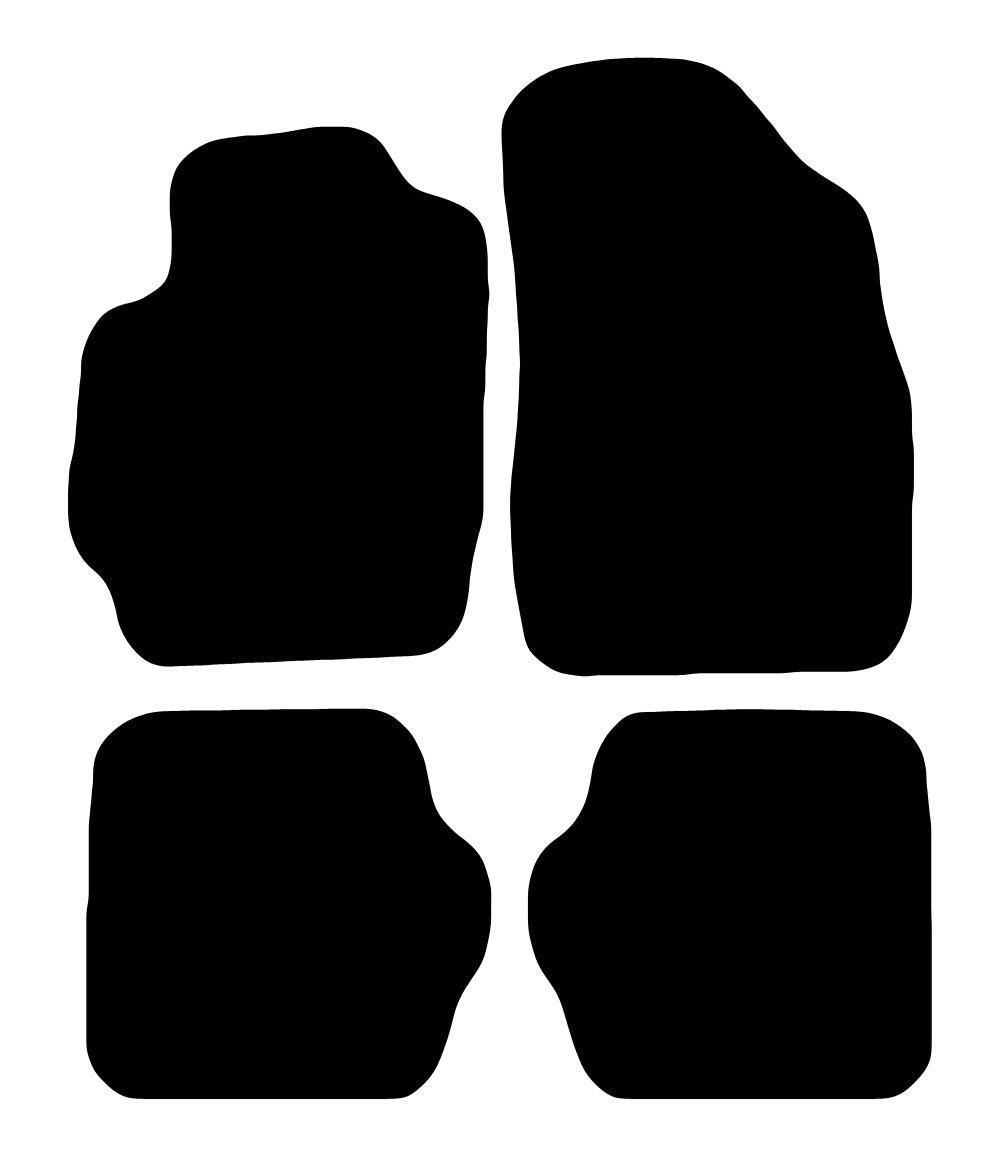 Plantilla de las alfombrillas de goma EVA Mazda 2 (2007-2015)