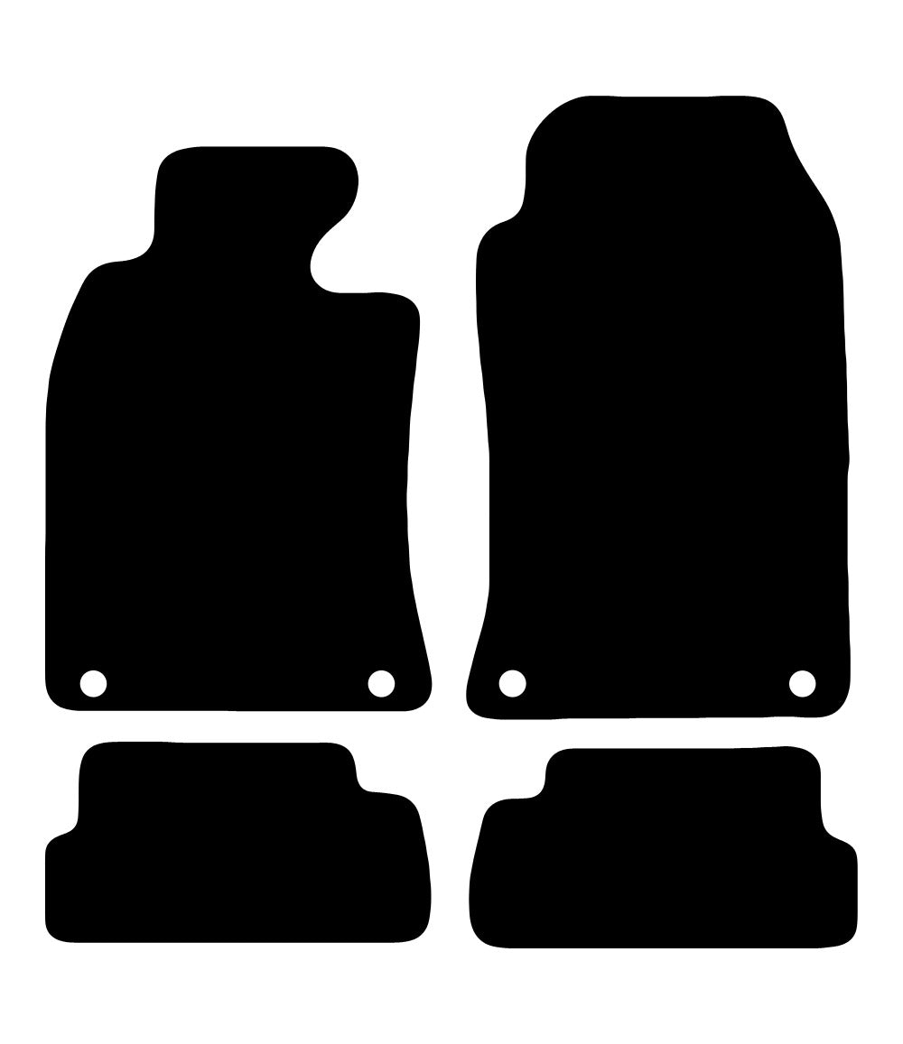 Plantilla de las alfombrillas de goma EVA Mini Cooper Cabrio R52 (2004-2009)
