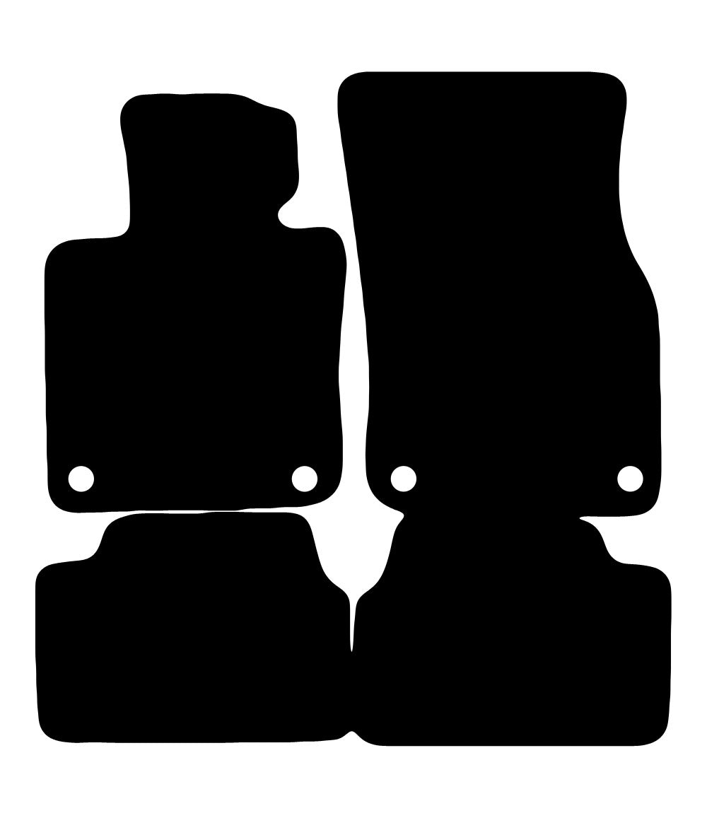 Plantilla de las alfombrillas de goma EVA Mini Cooper F55 5 puertas (2015-2024)