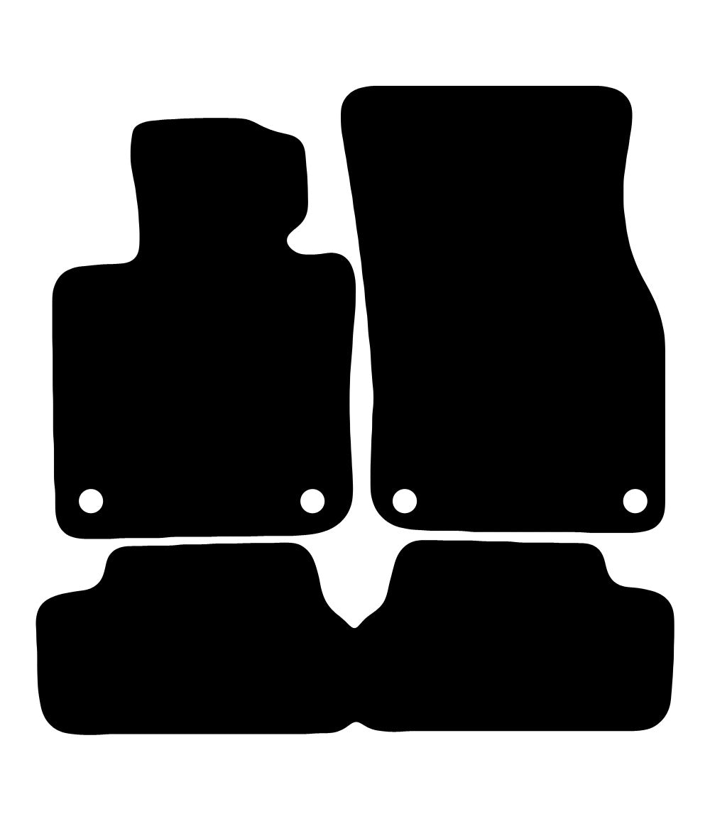 Plantilla de las alfombrillas de goma EVA Mini Cooper F56 3 puertas (2015-2024)