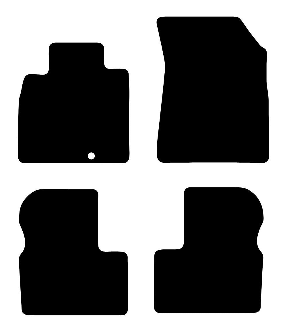 Plantilla de las alfombrillas de goma EVA Nissan Micra (2011-2017)