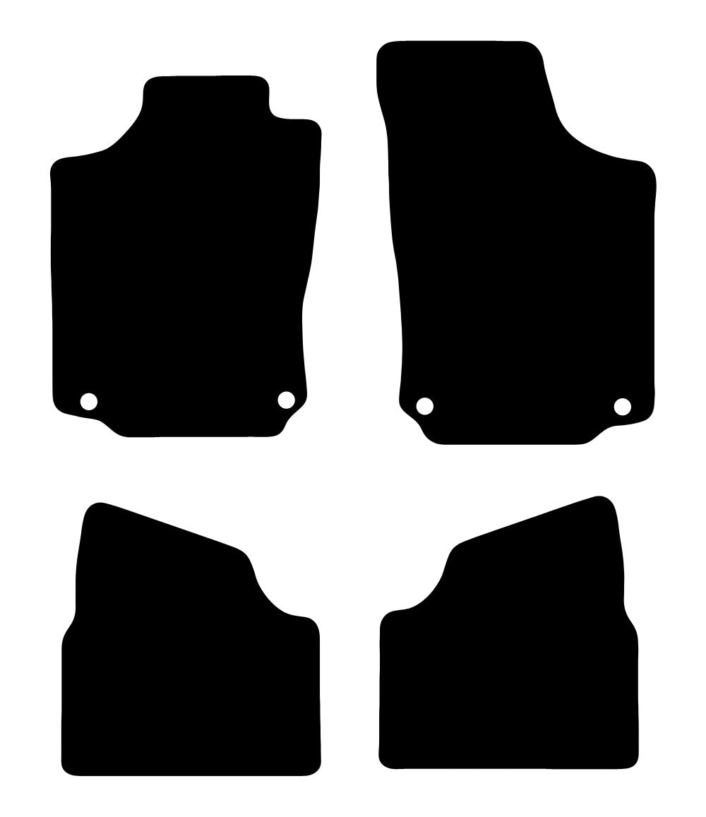 Plantilla de las alfombrillas de goma EVA Opel Corsa C (2000-2006)