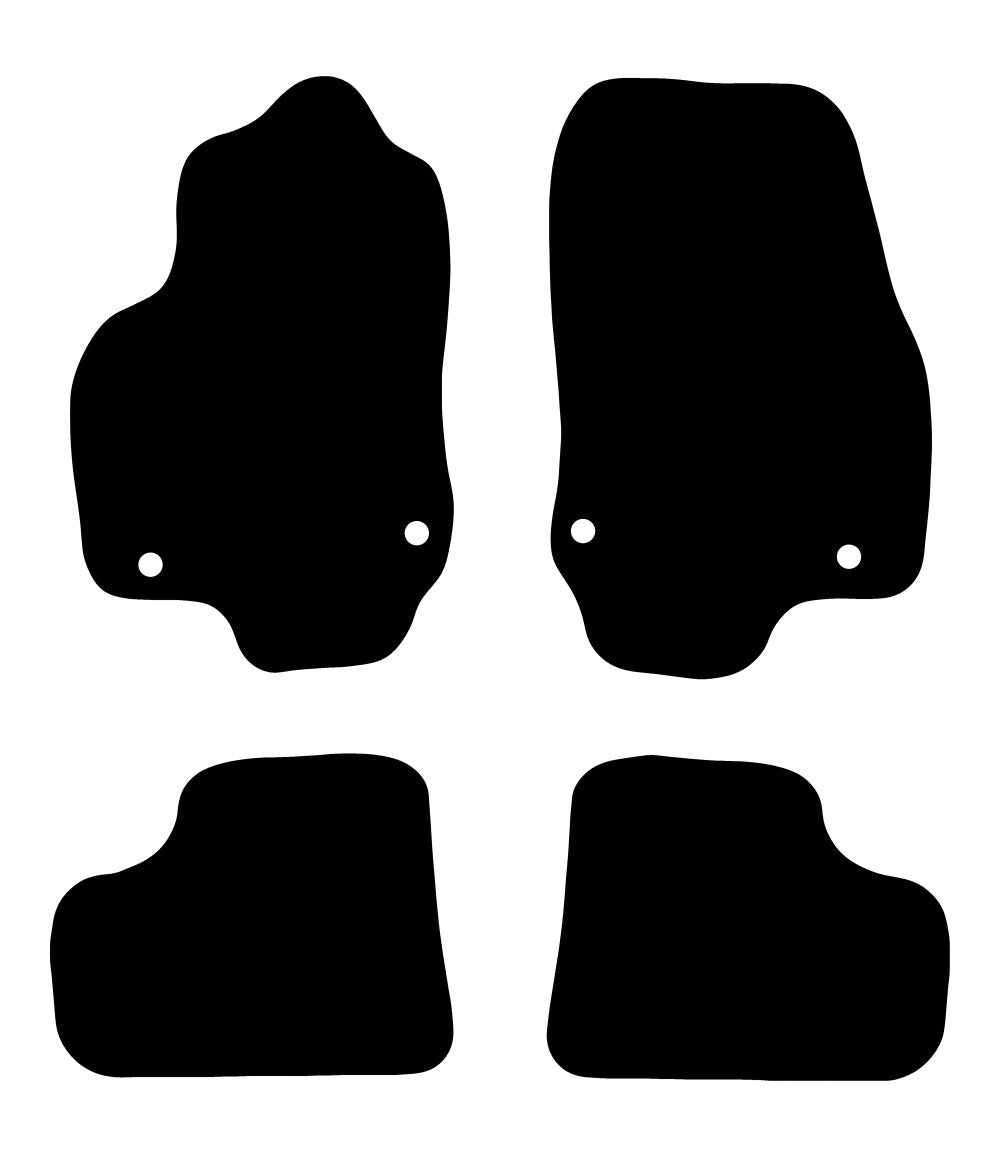 Plantilla de las alfombrillas de goma EVA Opel Astra H 3/5 puertas (2004-2009)