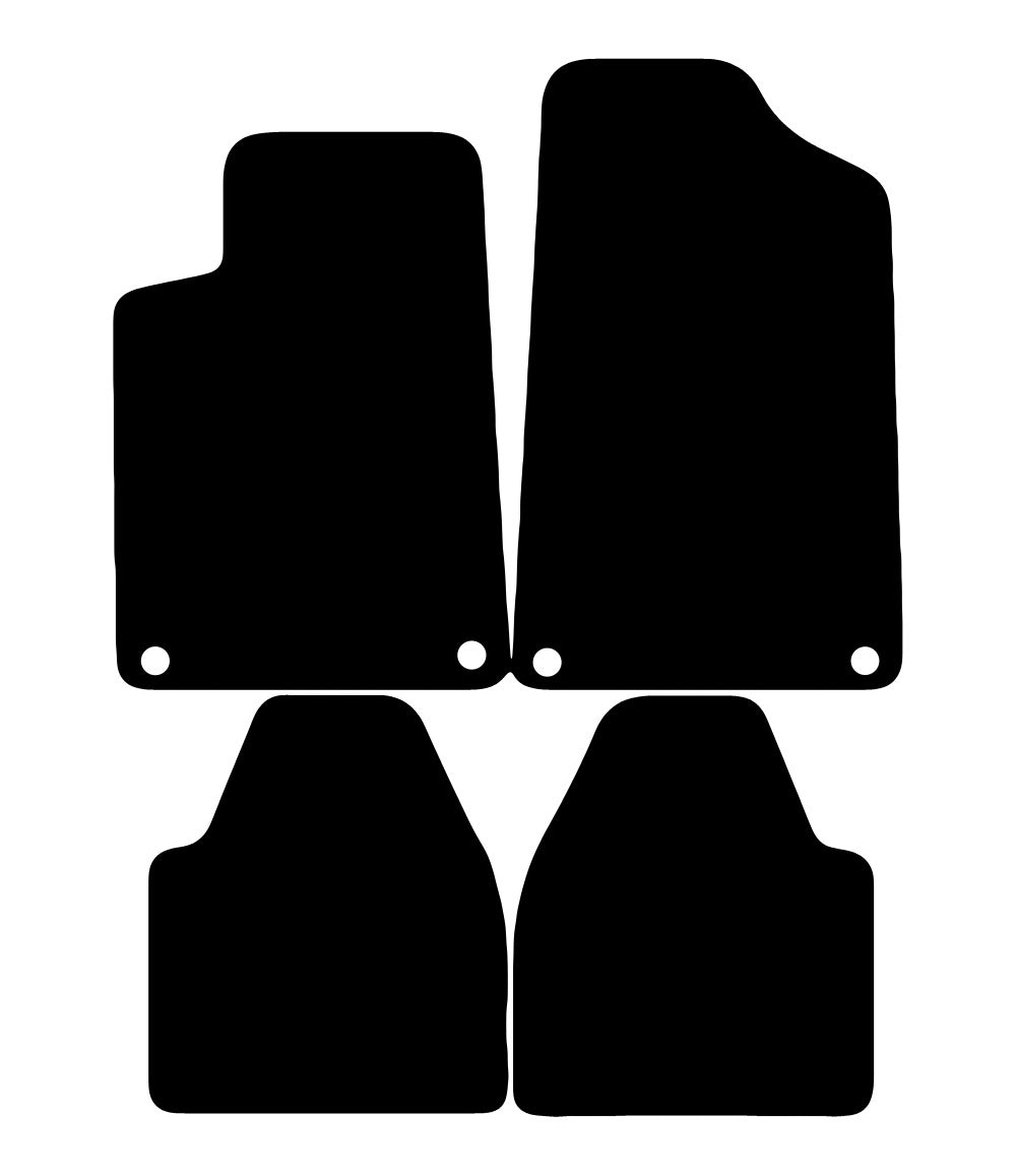 Plantilla de las alfombrillas de goma EVA Peugeot 607 (2000-2010)