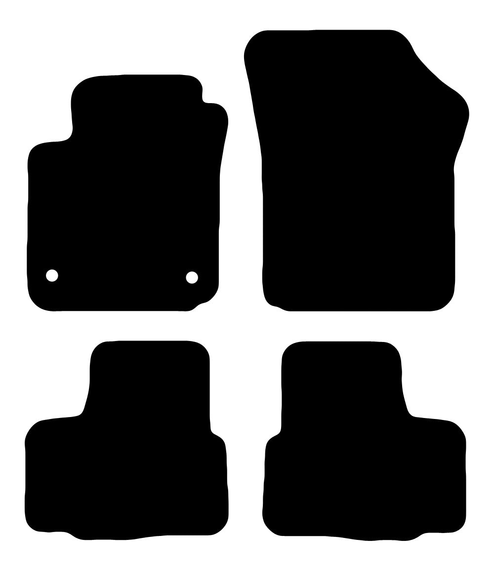 Plantilla de las alfombrillas de goma EVA Seat Mii (2012-2021)