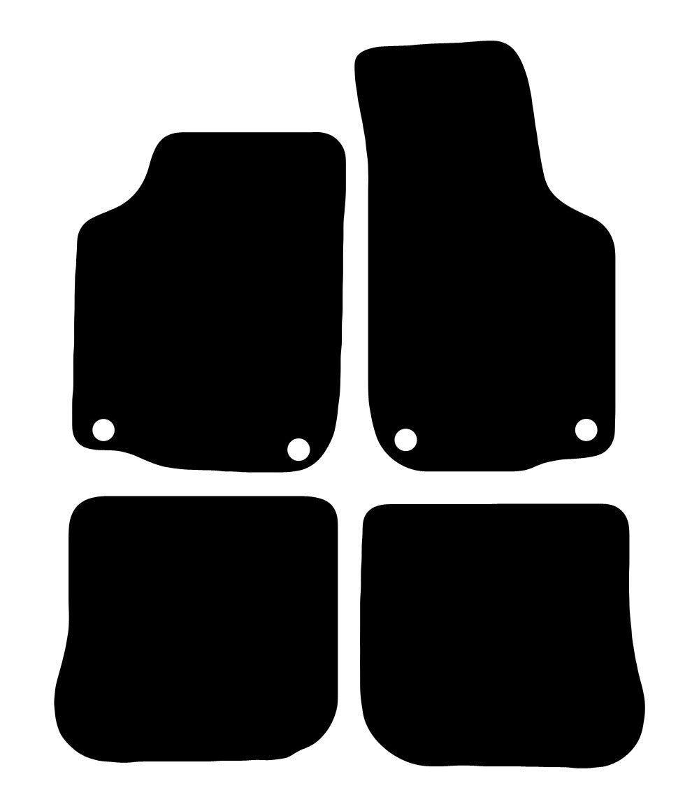Plantilla de las alfombrillas de goma EVA Skoda Octavia Combi (1996-2004)