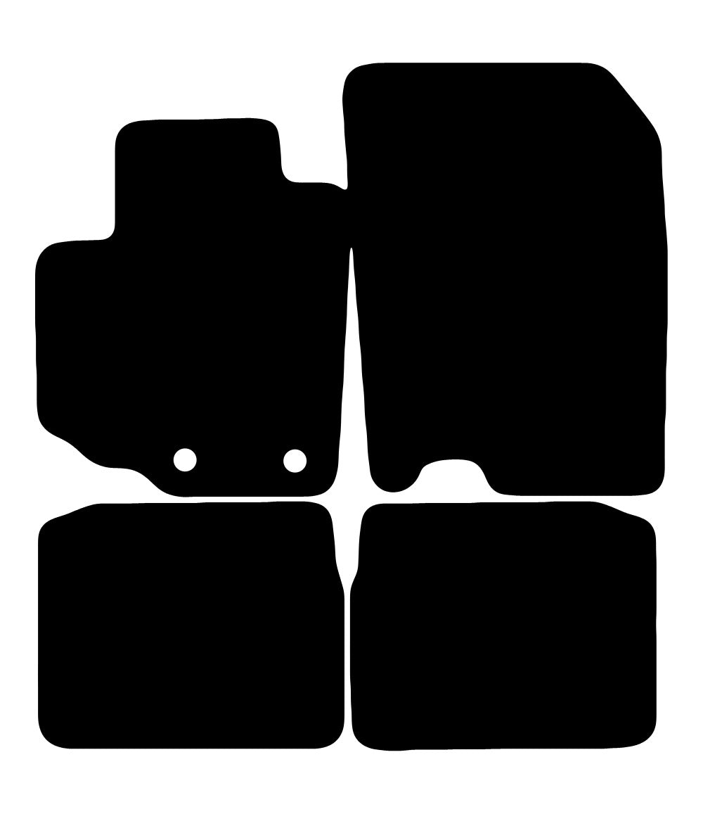 Plantilla de las alfombrillas de goma EVA Suzuki S-Cross SX4 Hybrid (2020-actualidad)