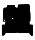 Plantilla de las alfombrillas de goma EVA Toyota Landcruiser J100 (1998-2008)
