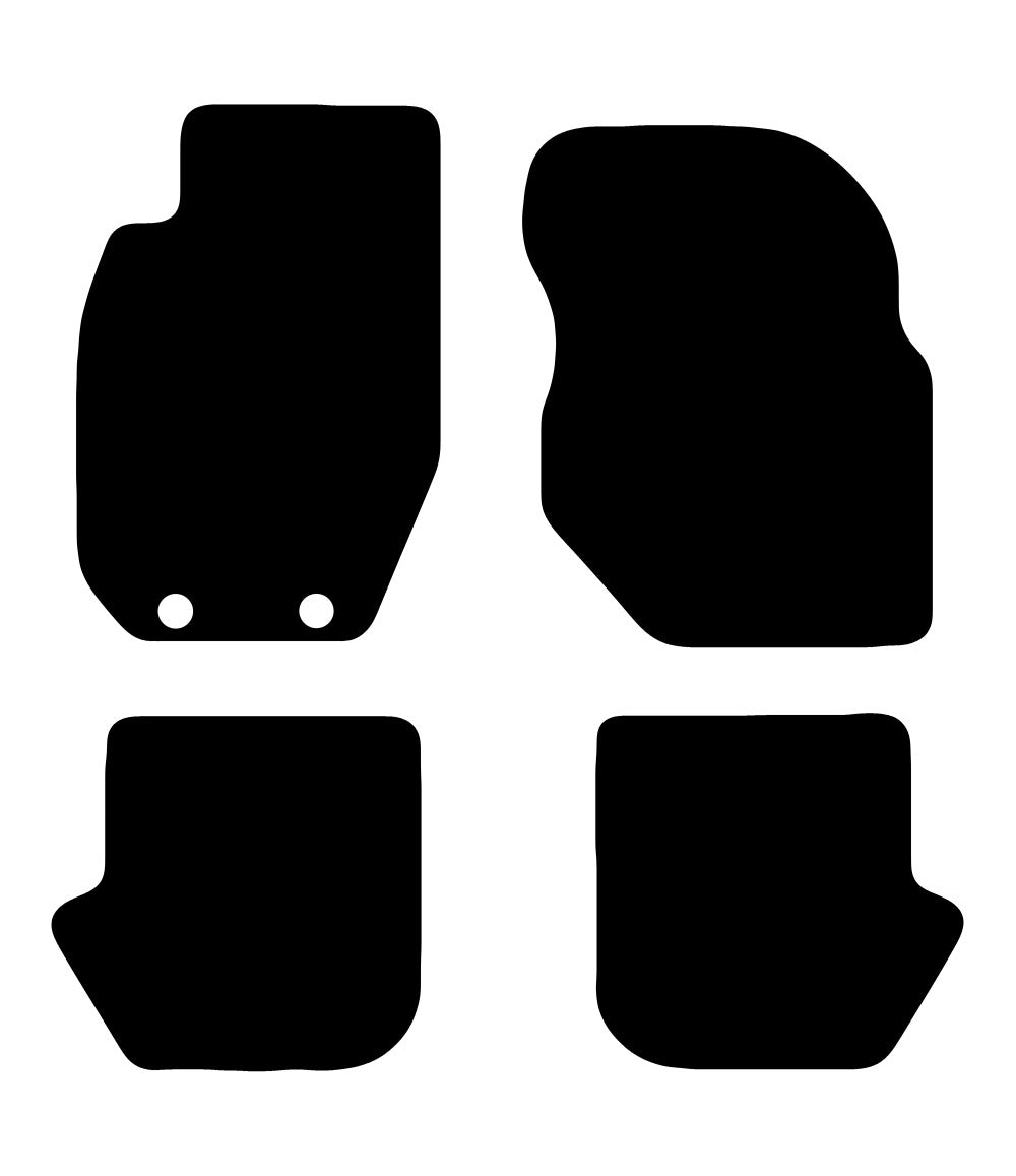 Plantilla de las alfombrillas de goma EVA Toyota RAV4 (2003-2006)