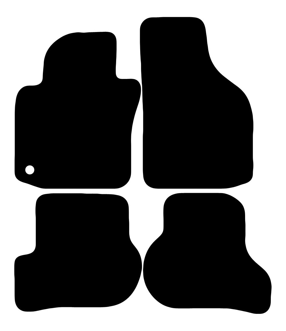 Plantilla de las alfombrillas de goma EVA Volkswagen Jetta (2005-2011)