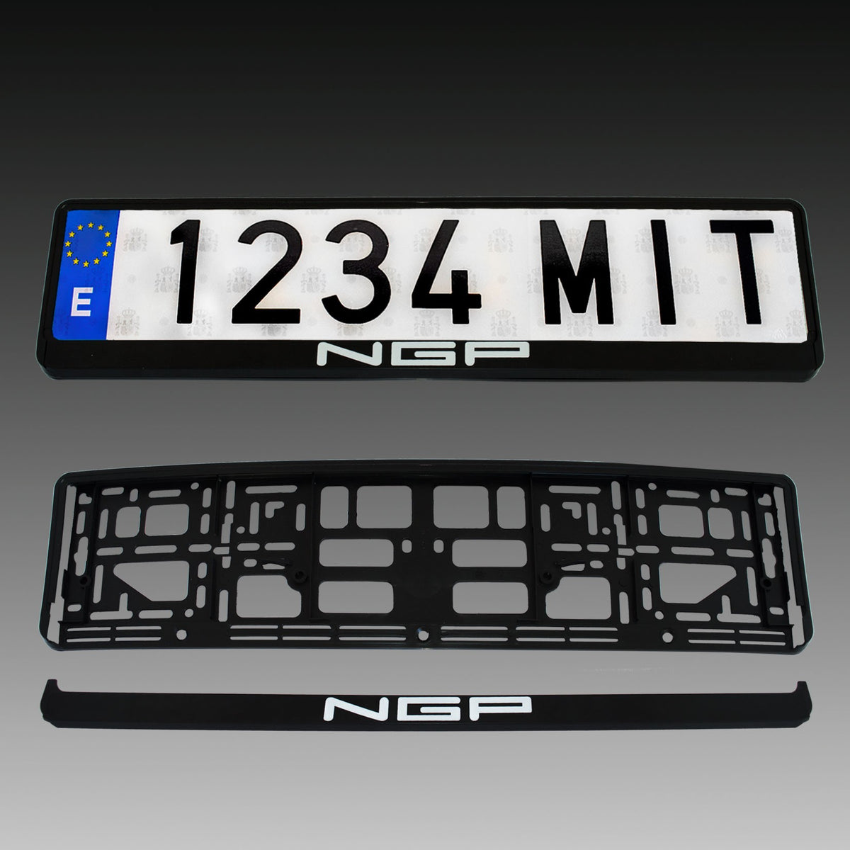 Portamatrículas formato alemán personalizado