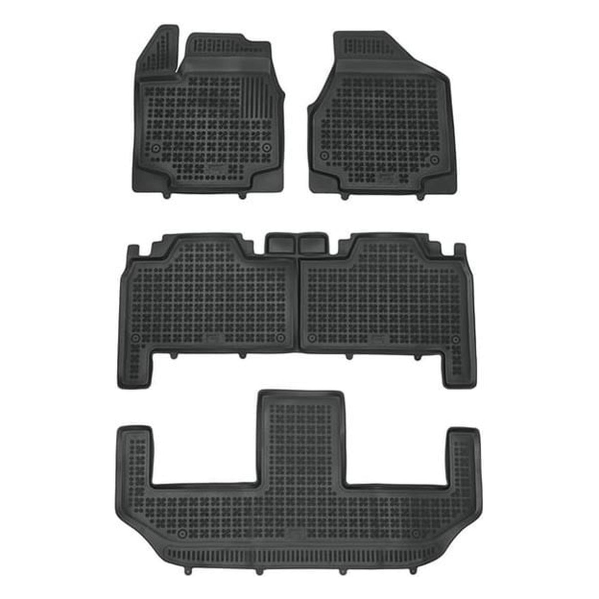 Alfombrillas de goma Chrysler Pacifica II PHEV (7-8 plazas) (2017-2021)