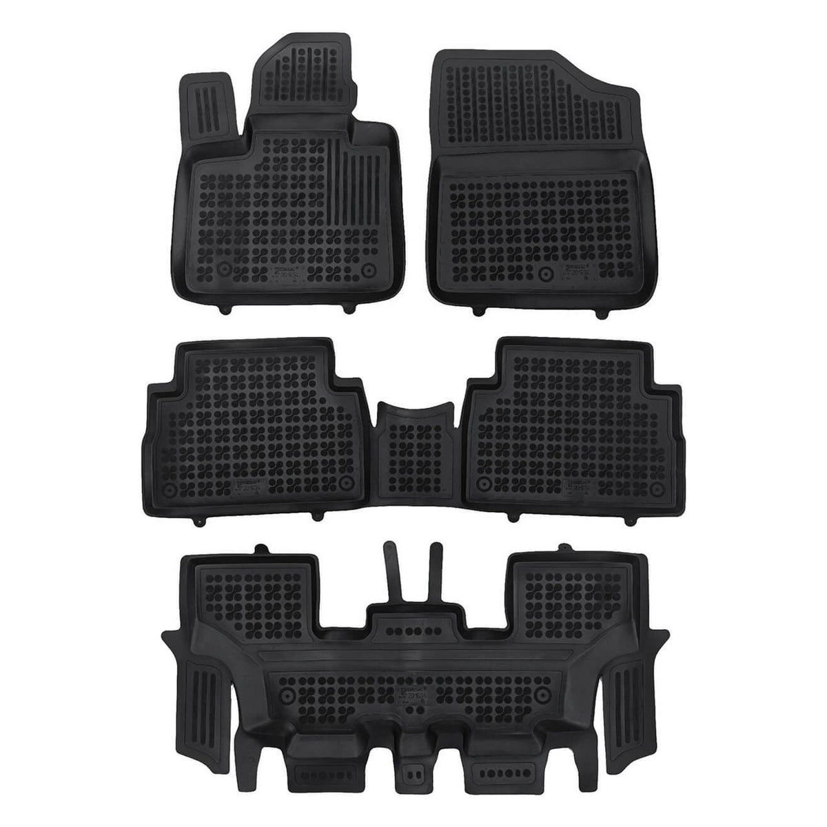 Alfombrillas de goma Hyundai Santa Fe IV Facelift Híbrido 7 plazas 4x4 (2020-2024)