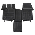 Alfombrillas de goma Volkswagen Multivan T7 delanteras (consola deslizante) (2021-actualidad)