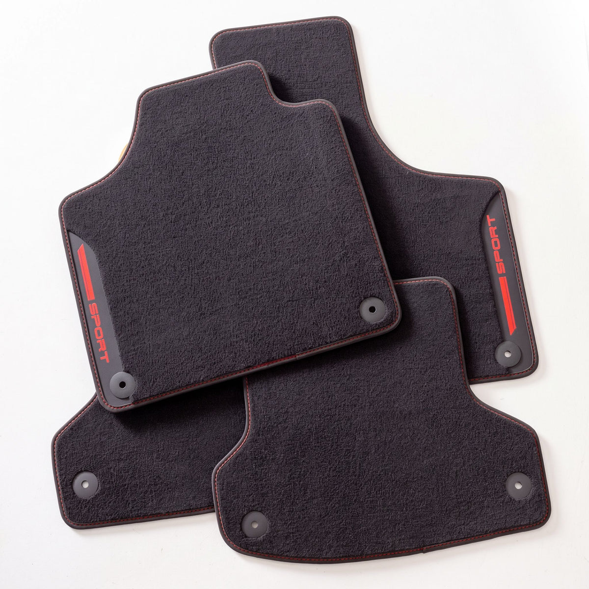 Juego de alfombrillas de moqueta Limited con inserto de piel
