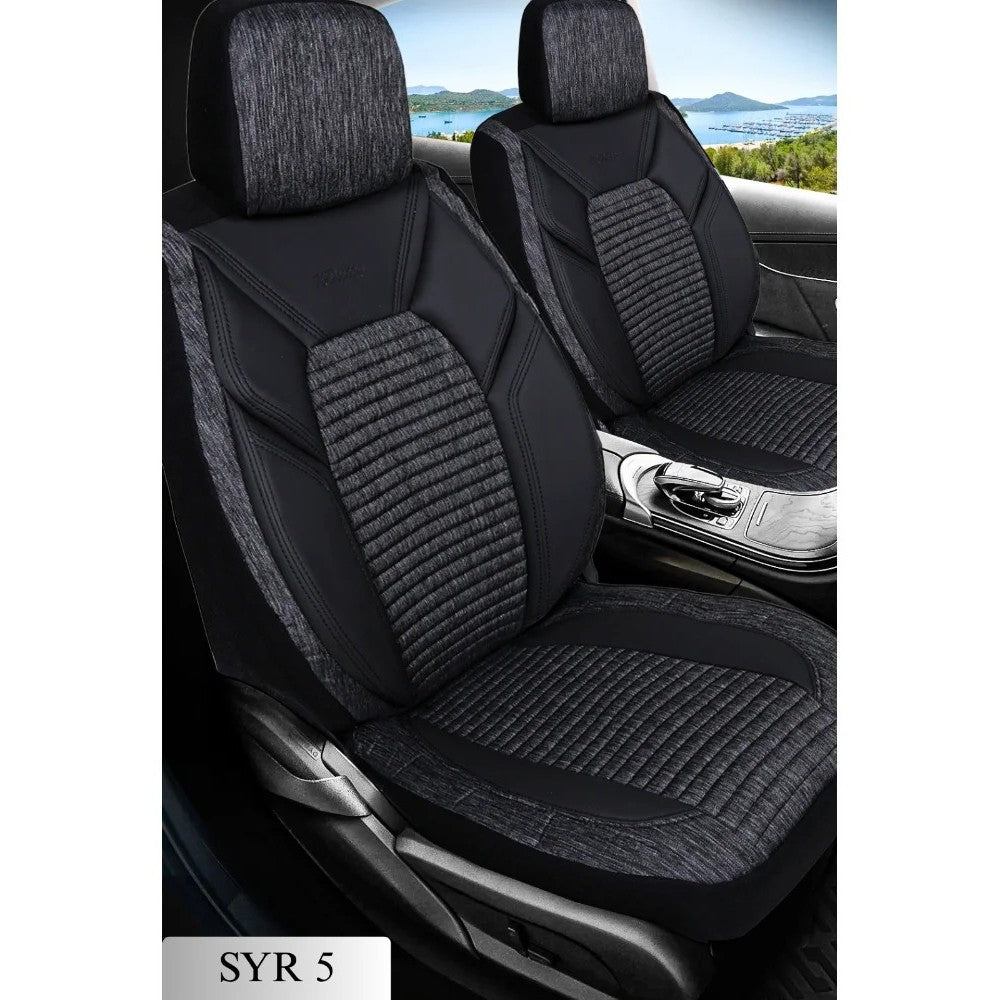 Fundas de asiento coche 5 plazas K-Design Sinyor Negro