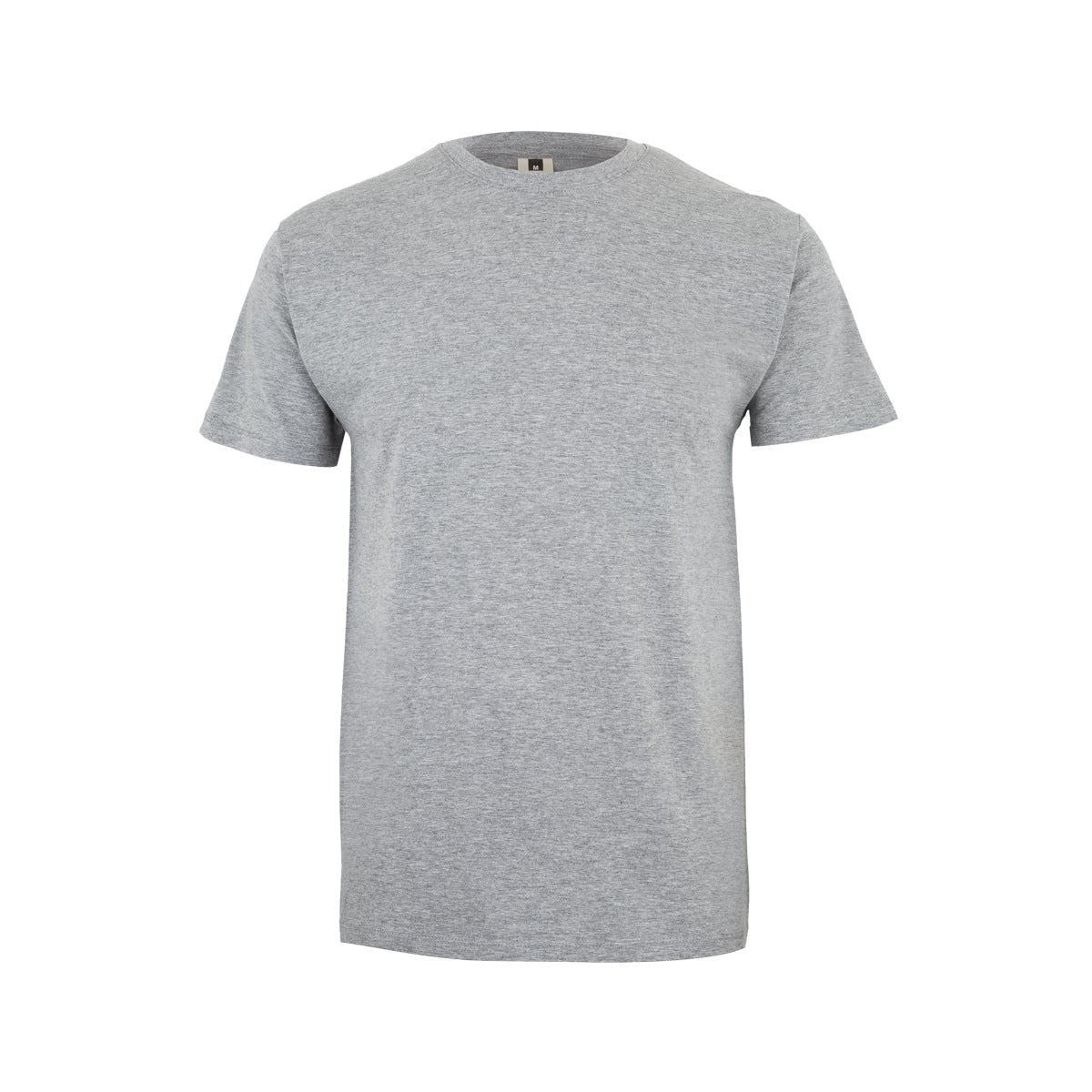 Camiseta de trabajo manga corta algodón Mukua Melbourne MK022 - Gris jaspeado