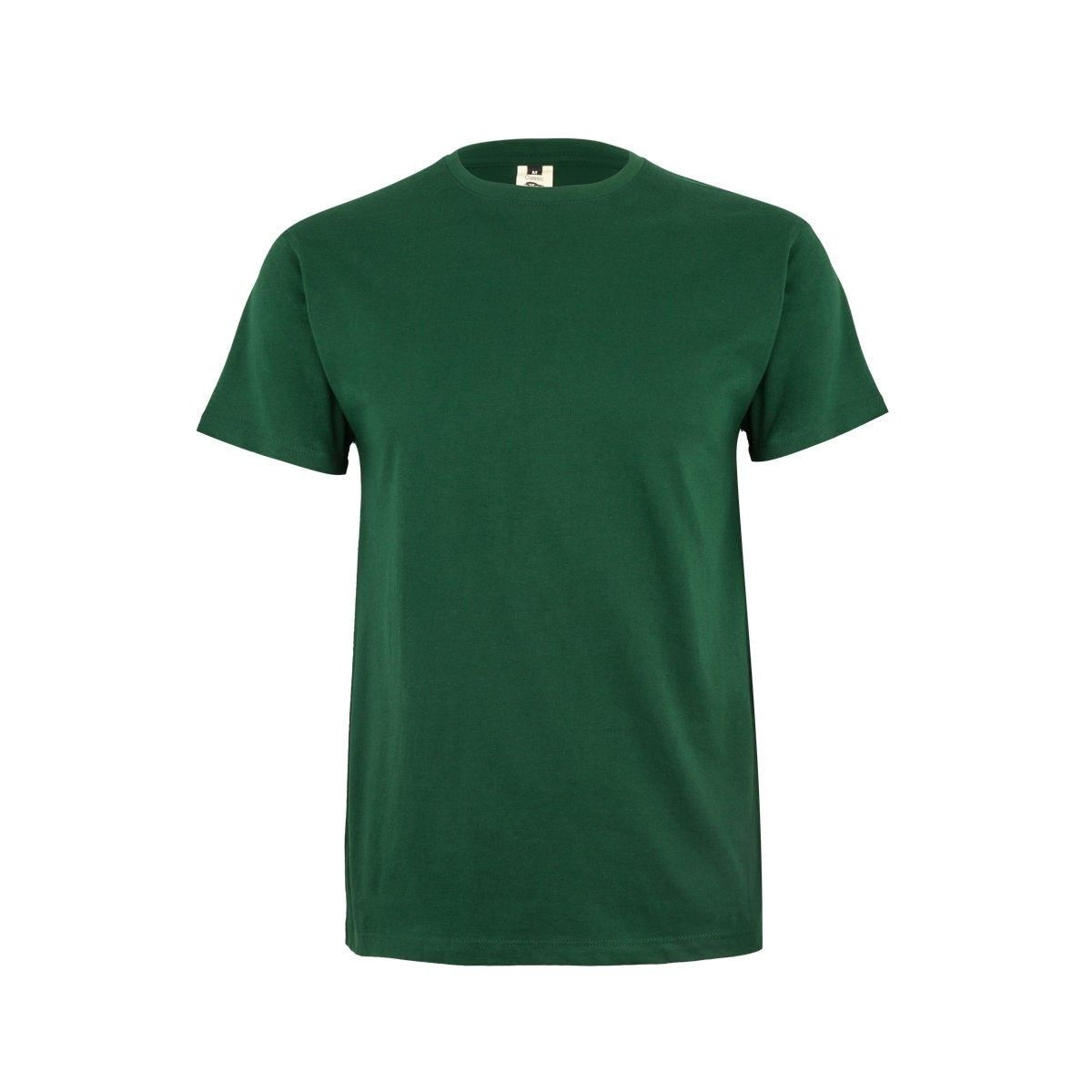 Camiseta de trabajo manga corta algodón Mukua Melbourne MK022 - Verde botella