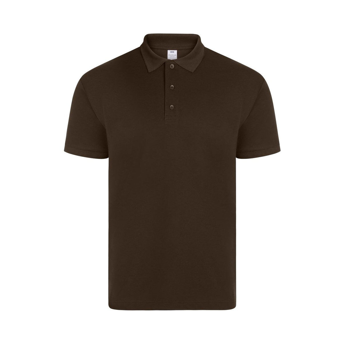 Polo de trabajo manga corta piqué unisex Mukua Gibson MK215 - Marrón
