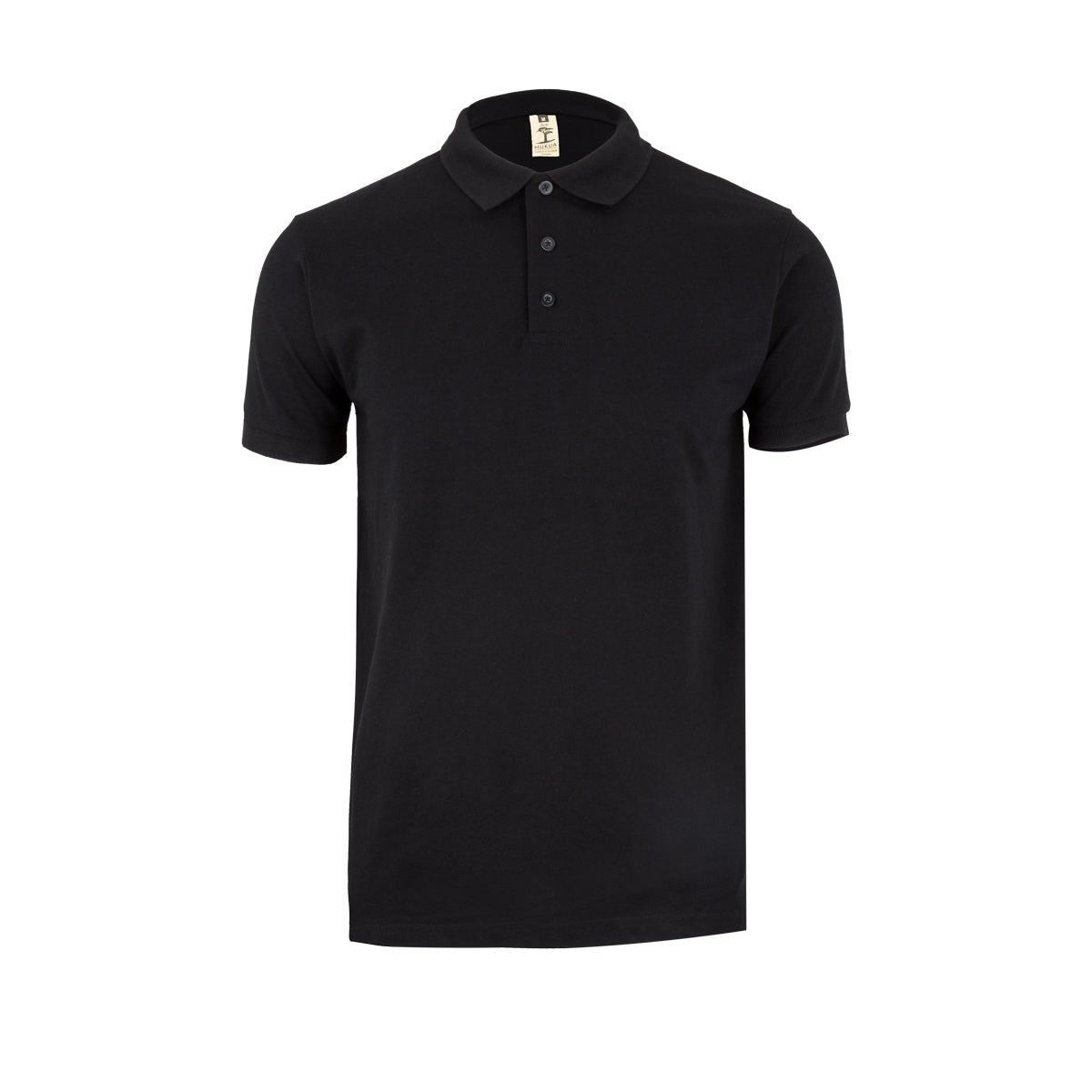 Polo de trabajo manga corta piqué unisex Mukua Gibson MK215 - Negro