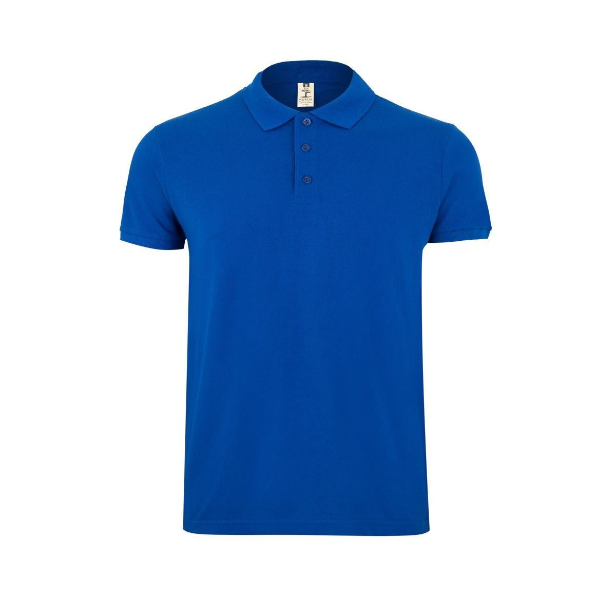 Polo de trabajo manga corta piqué unisex Mukua Gibson MK215 - Azul royal