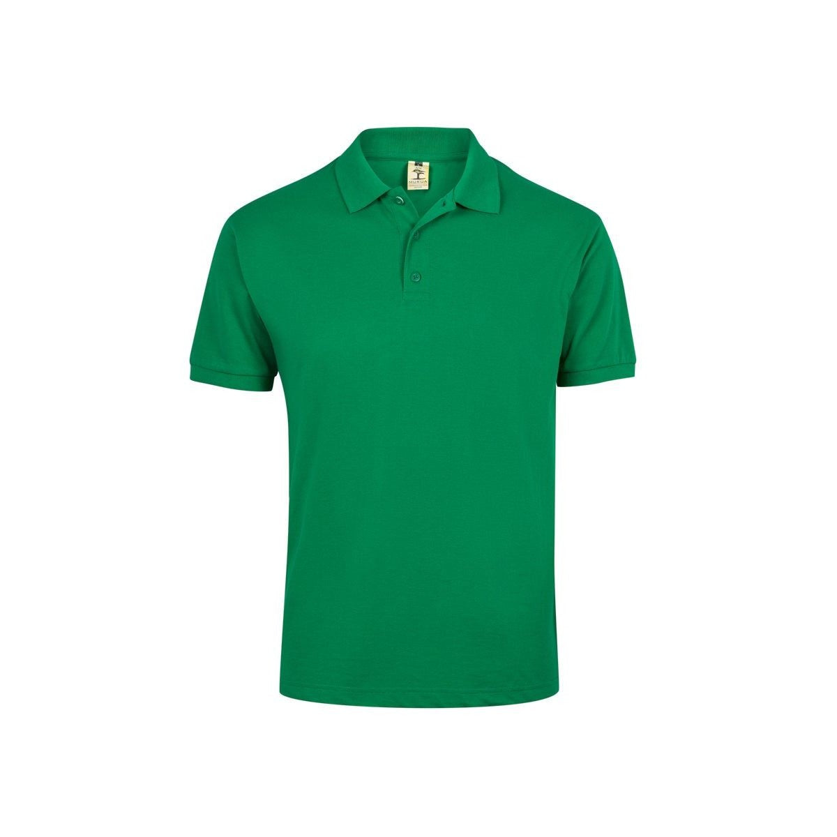 Polo de trabajo manga corta piqué unisex Mukua Gibson MK215 - Verde kelly