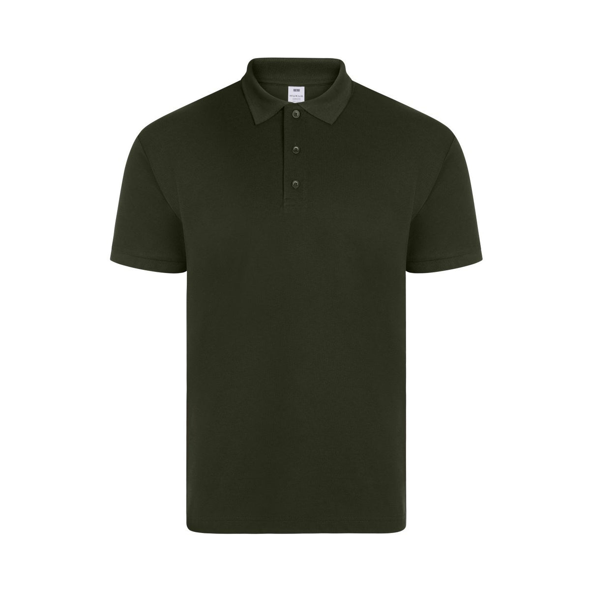 Polo de trabajo manga corta piqué unisex Mukua Gibson MK215 - Verde caqui