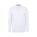 Polo de trabajo manga larga unisex Mukua Clifton MK242 - Blanco