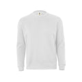 Sudadera de trabajo cuello redondo unisex Mukua Avalon MK620V - Blanco