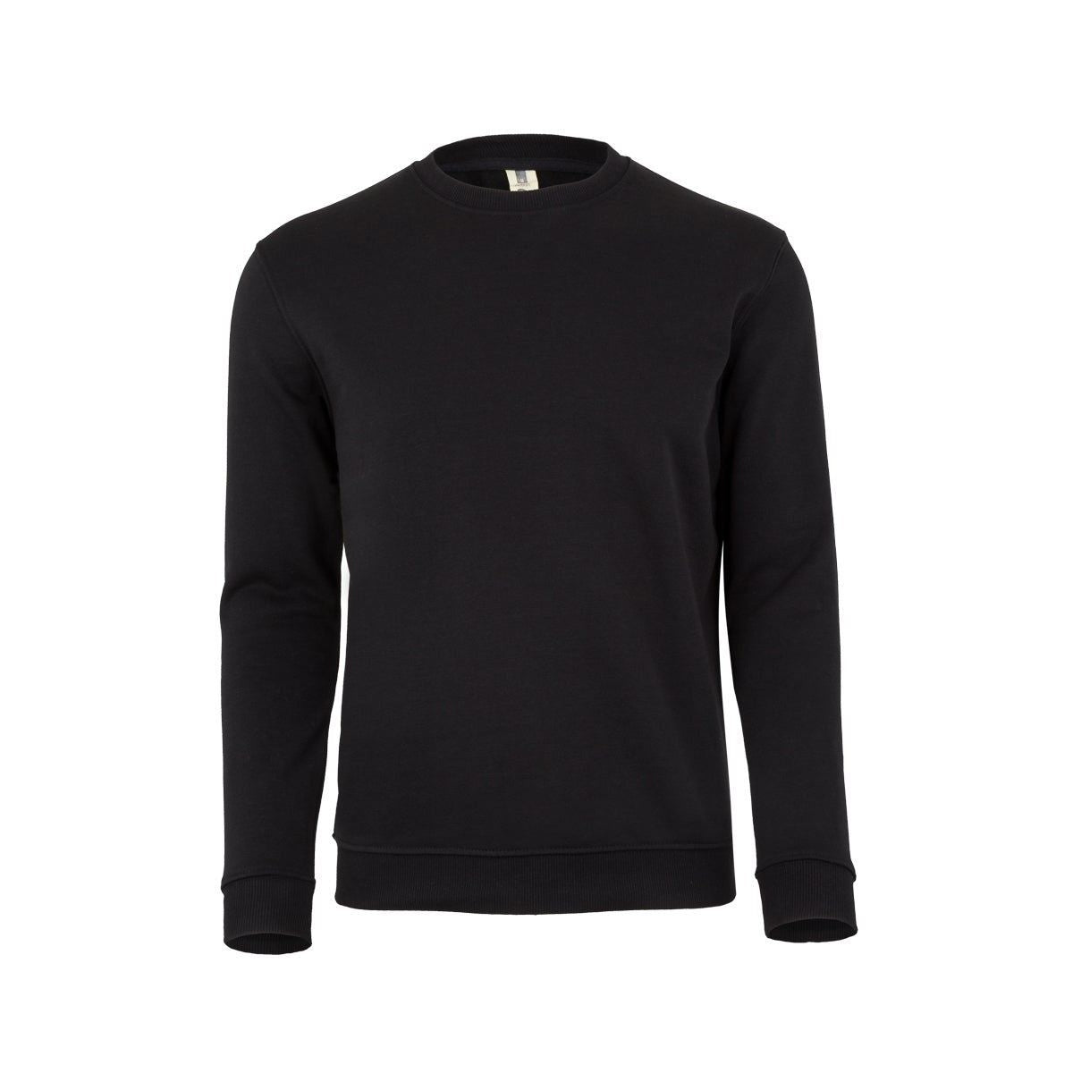 Sudadera de trabajo cuello redondo unisex Mukua Avalon MK620V - Negro