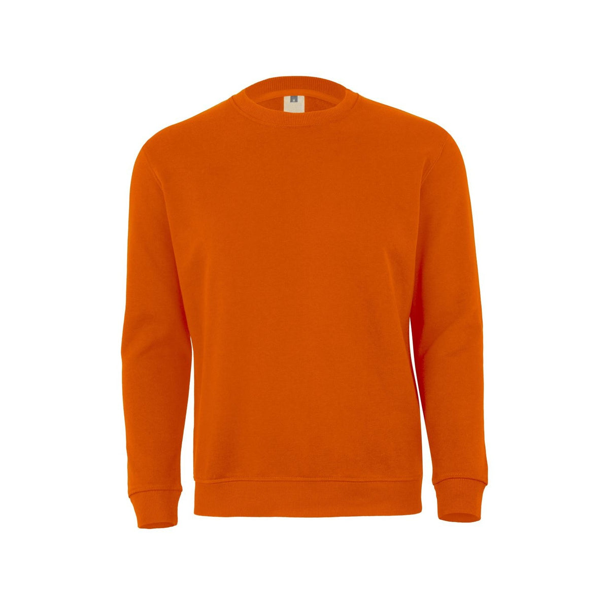 Sudadera de trabajo cuello redondo unisex Mukua Avalon MK620V - Naranja