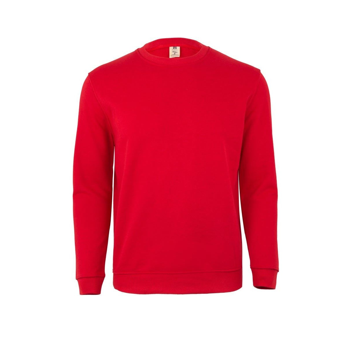 Sudadera de trabajo cuello redondo unisex Mukua Avalon MK620V - Rojo