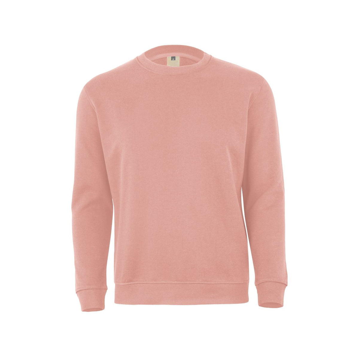 Sudadera de trabajo cuello redondo unisex Mukua Avalon MK620V - Rosa pálido