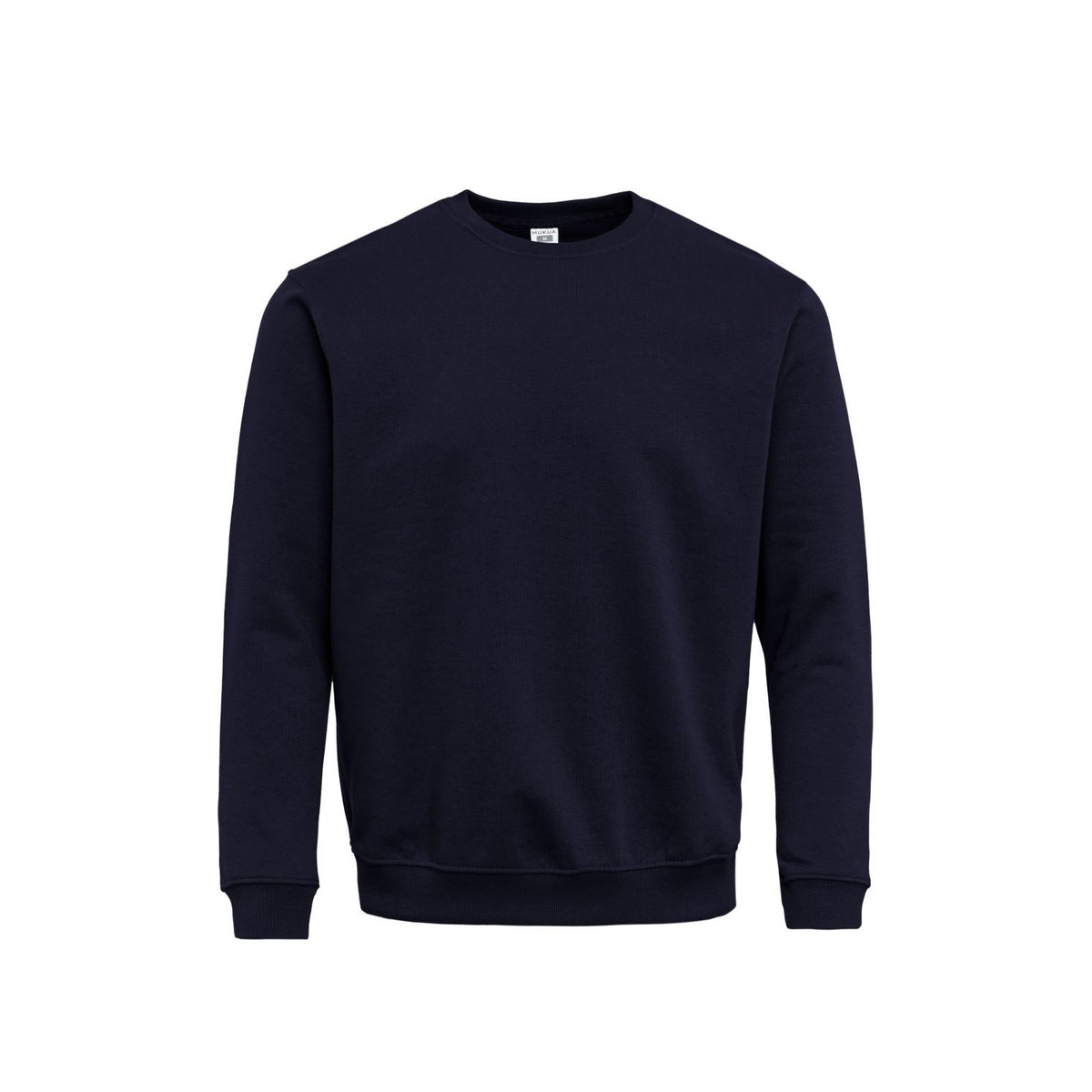 Sudadera de trabajo cuello redondo unisex Mukua Avalon MK620V - Azul marino