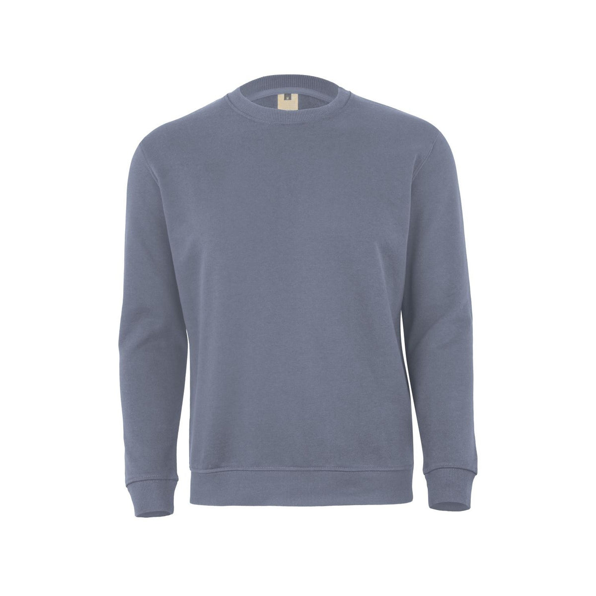 Sudadera de trabajo cuello redondo unisex Mukua Avalon MK620V - Azul niebla