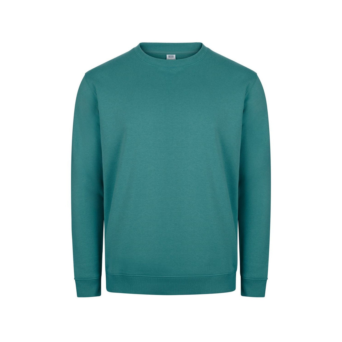 Sudadera de trabajo cuello redondo unisex Mukua Avalon MK620V - Verde azulado