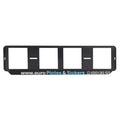 Portamatrículas de plástico negro completo para coche