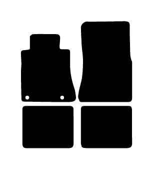 Alfombrillas de moqueta Mercedes W126 Clase S (1979-1991) a medida - Standard