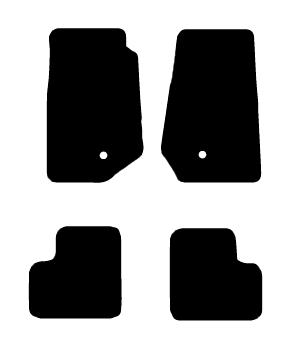Alfombrillas de moqueta Jeep Wrangler YJ (1986-1995) a medida - Ellegance