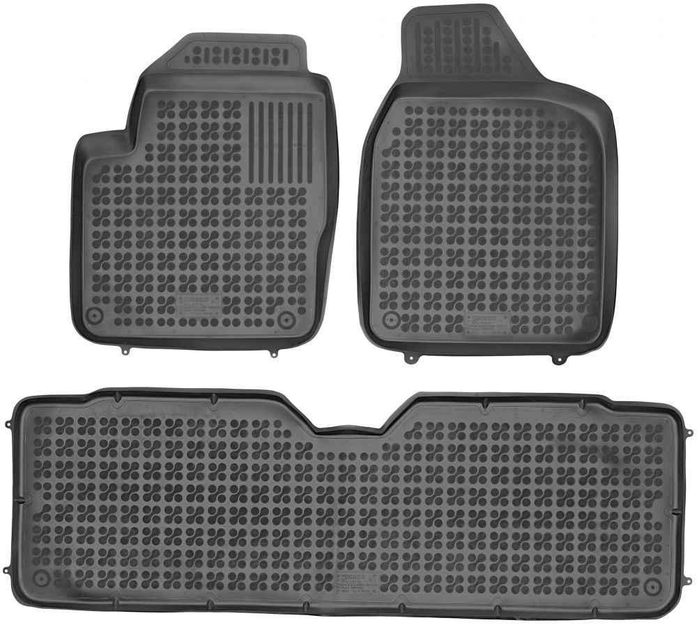 Alfombrillas de goma Alfombras de Caucho 3D para: Ford Galaxy, Seat Alhambra, Volkswagen Sharan a medida