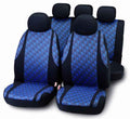 JUEGO FUNDAS JAQUARD ELASTICAS NEGRO/AZUL