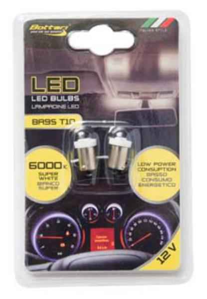 2 LAMPARAS BA9S 2SMD 3528 WHITE