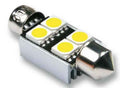12V 4SMD 5050 36MM WHITE 1 UNIDAD BLISTER CANBUS