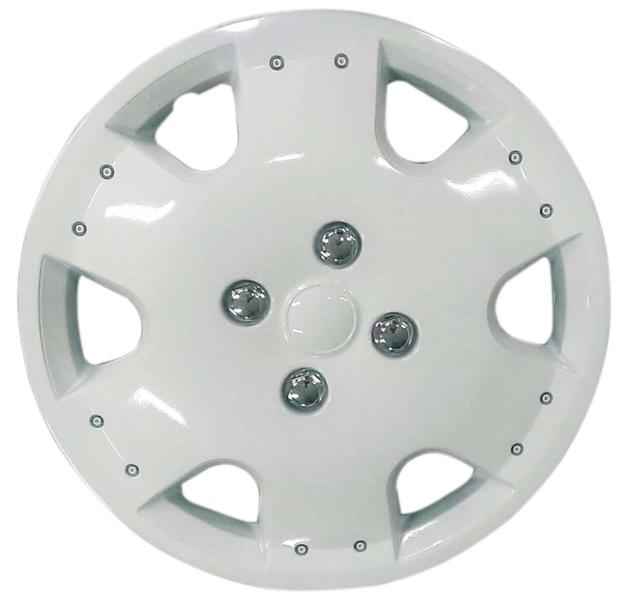 TAPACUBOS LUXE BLANCO 4 UNIDADES 14" MALLOCA