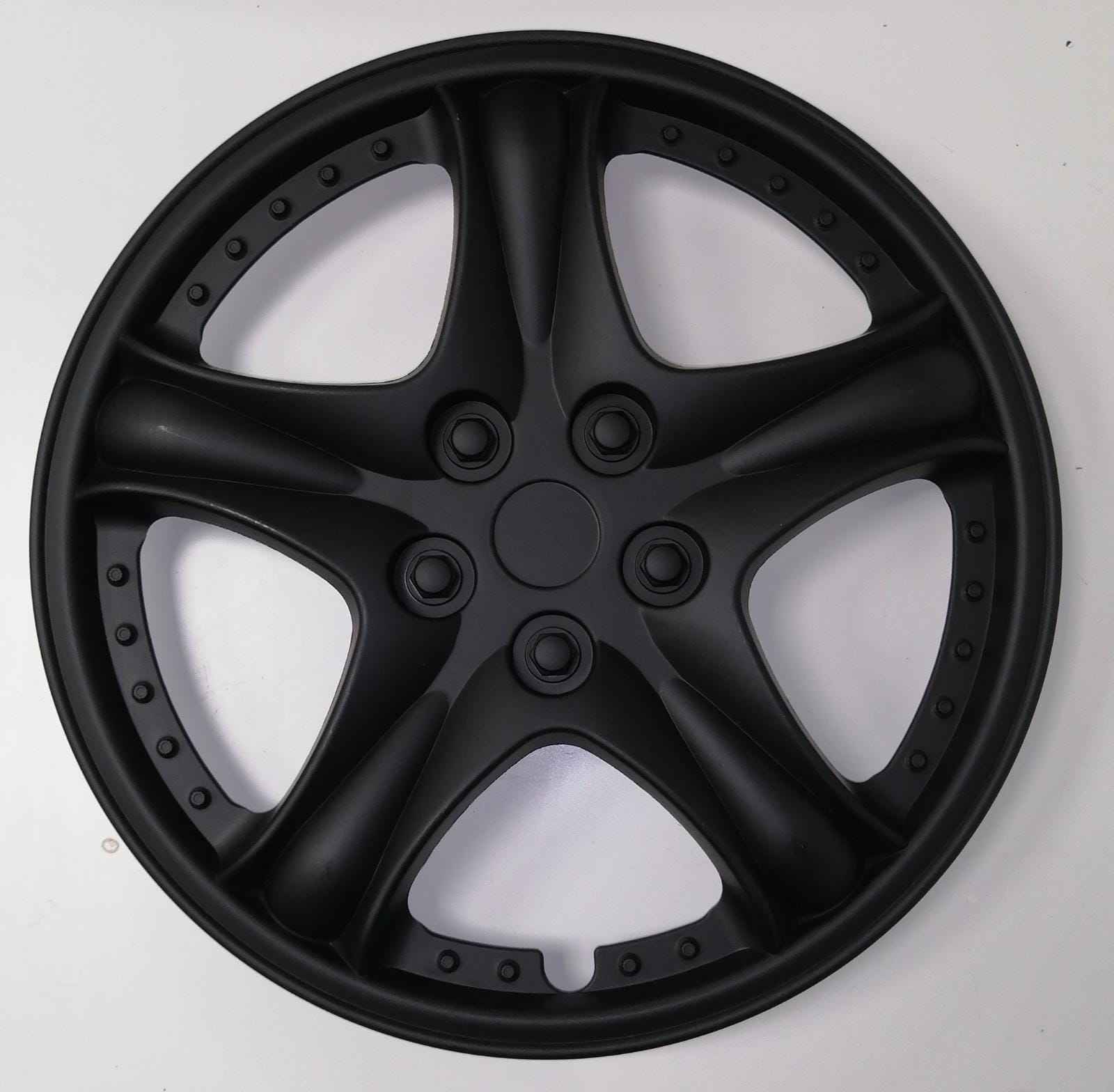 TAPACUBOS NEGRO LUXE 4PZAS 13" GRANADA