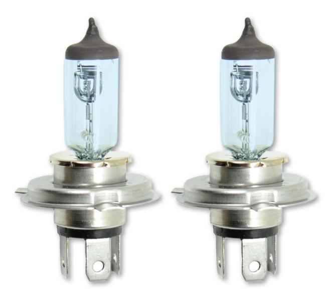 G.P. LAMPARAS 2 UNIDADES 12V - H4 60/55W WHITE